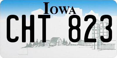 IA license plate CHT823