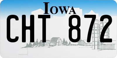 IA license plate CHT872