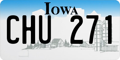 IA license plate CHU271