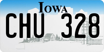 IA license plate CHU328