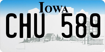 IA license plate CHU589