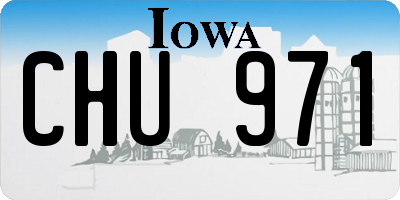 IA license plate CHU971