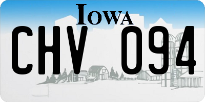 IA license plate CHV094