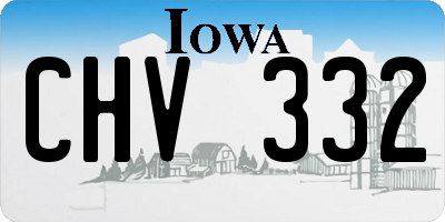 IA license plate CHV332