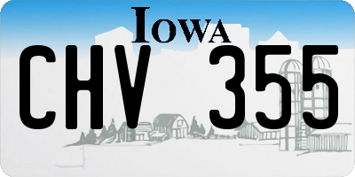 IA license plate CHV355