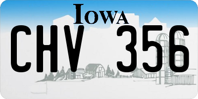 IA license plate CHV356