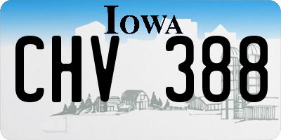 IA license plate CHV388