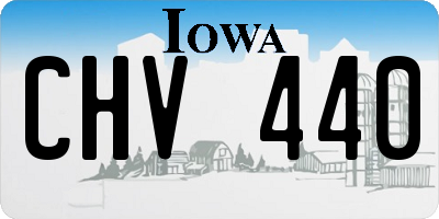 IA license plate CHV440