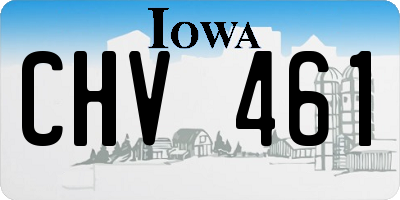 IA license plate CHV461