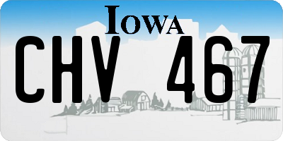 IA license plate CHV467