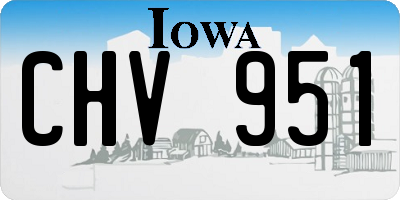 IA license plate CHV951