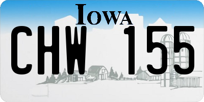 IA license plate CHW155