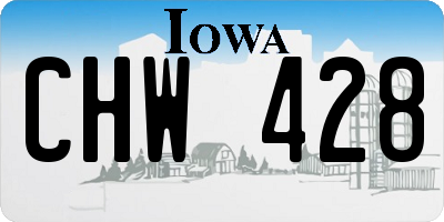 IA license plate CHW428