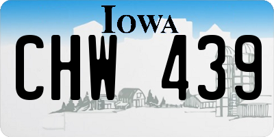 IA license plate CHW439