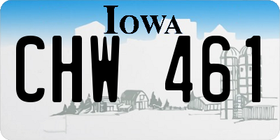 IA license plate CHW461