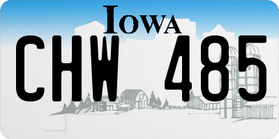IA license plate CHW485