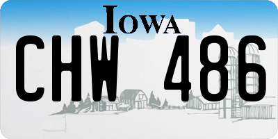 IA license plate CHW486