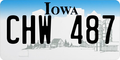 IA license plate CHW487