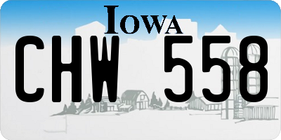IA license plate CHW558