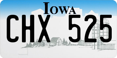 IA license plate CHX525