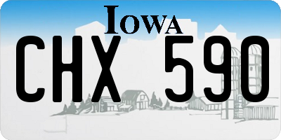 IA license plate CHX590