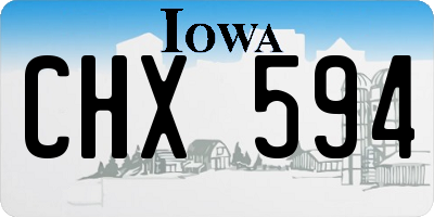 IA license plate CHX594