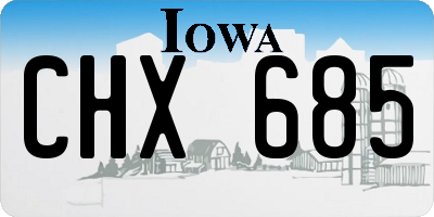 IA license plate CHX685