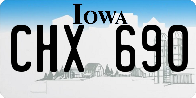 IA license plate CHX690