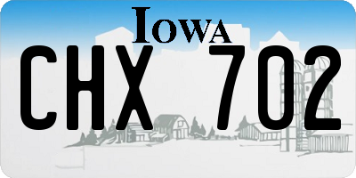 IA license plate CHX702