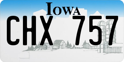 IA license plate CHX757