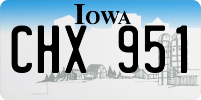 IA license plate CHX951