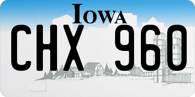 IA license plate CHX960