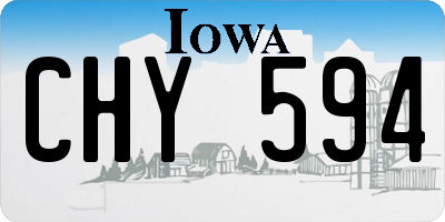IA license plate CHY594