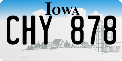 IA license plate CHY878