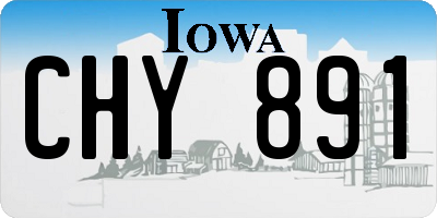 IA license plate CHY891