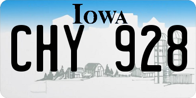 IA license plate CHY928