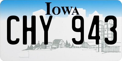 IA license plate CHY943