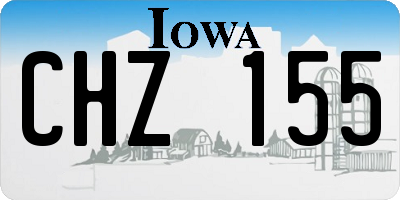 IA license plate CHZ155