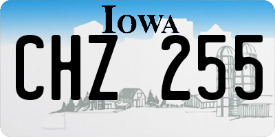 IA license plate CHZ255