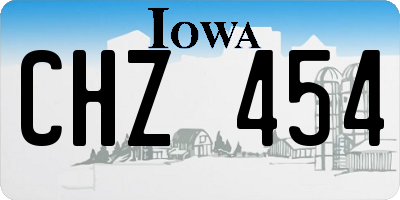 IA license plate CHZ454