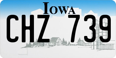 IA license plate CHZ739