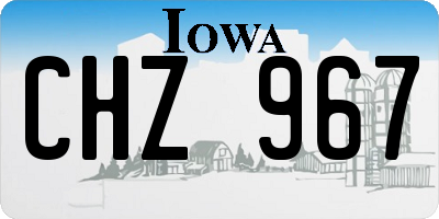 IA license plate CHZ967