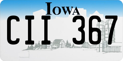 IA license plate CII367