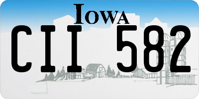 IA license plate CII582