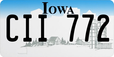 IA license plate CII772