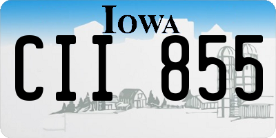 IA license plate CII855