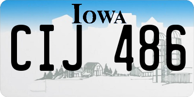 IA license plate CIJ486