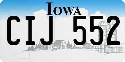 IA license plate CIJ552