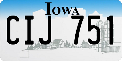 IA license plate CIJ751