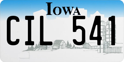IA license plate CIL541